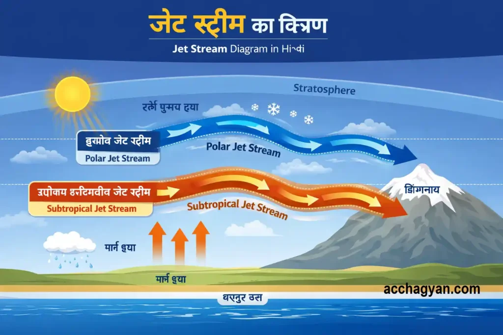 Jet Stream Notes in Hindi | जेट स्ट्रीम क्या है और भारत पर इसका प्रभाव 2 Jet Stream Notes in Hindi | जेट स्ट्रीम क्या है और भारत पर इसका प्रभाव